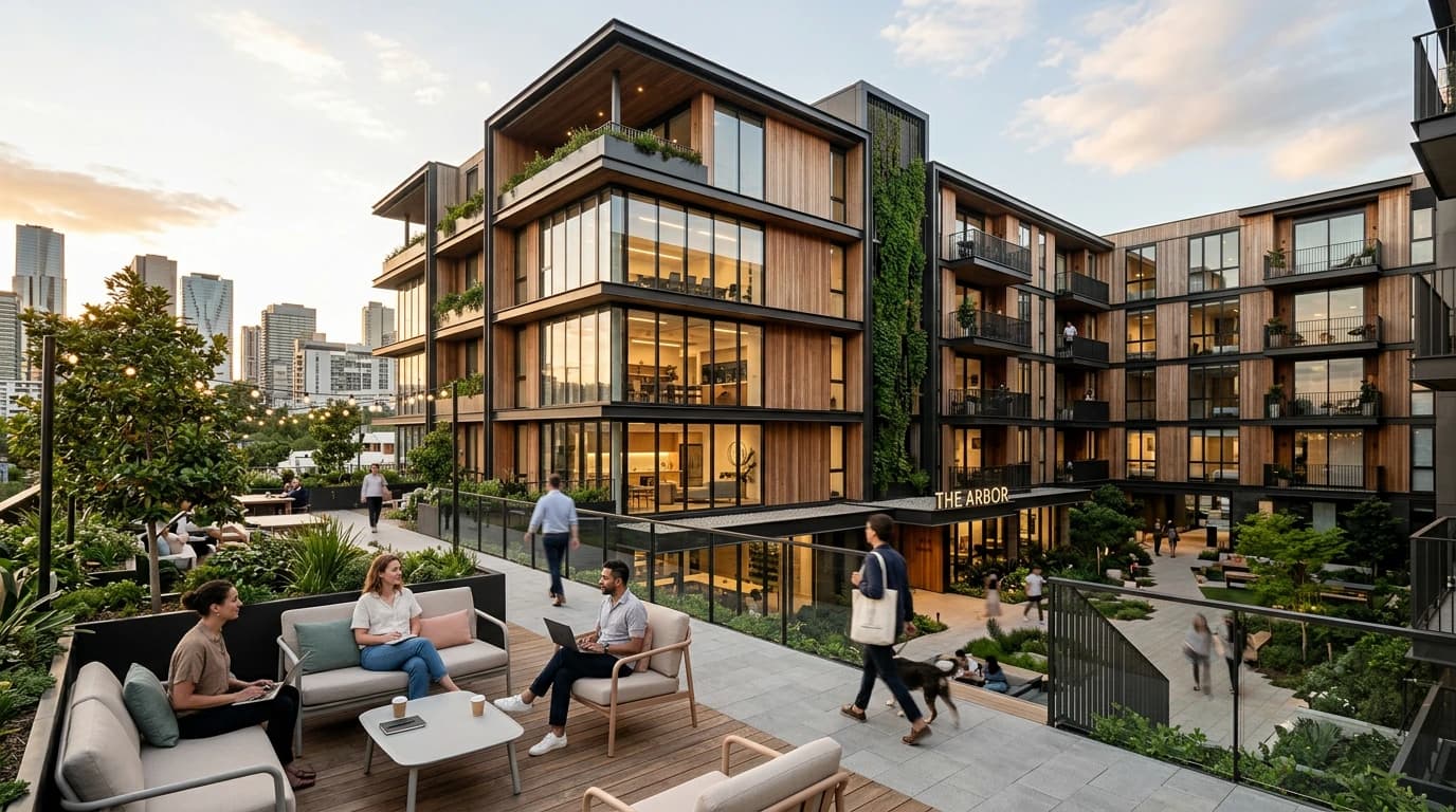 Platform-managed logistics behind a shared home booking.