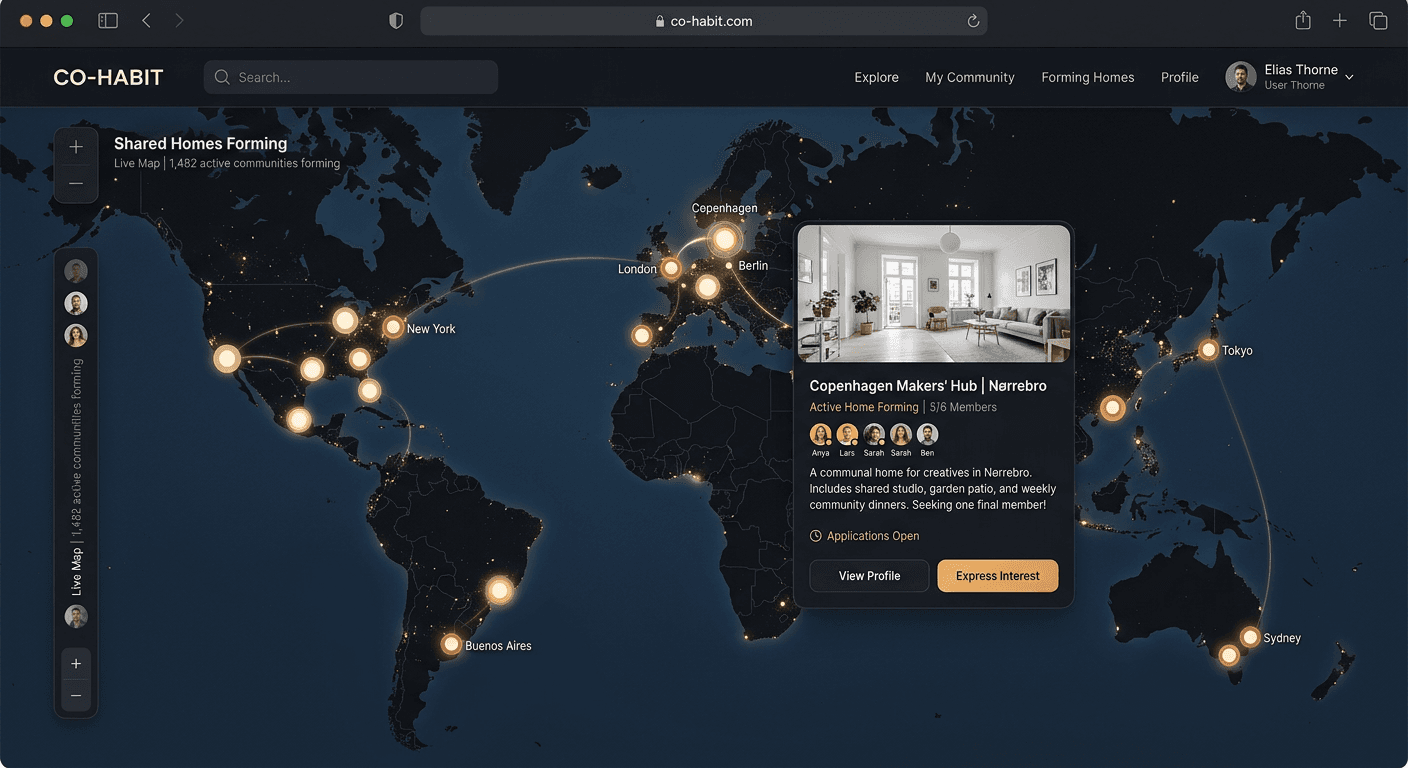 A live map of homes, people, and momentum